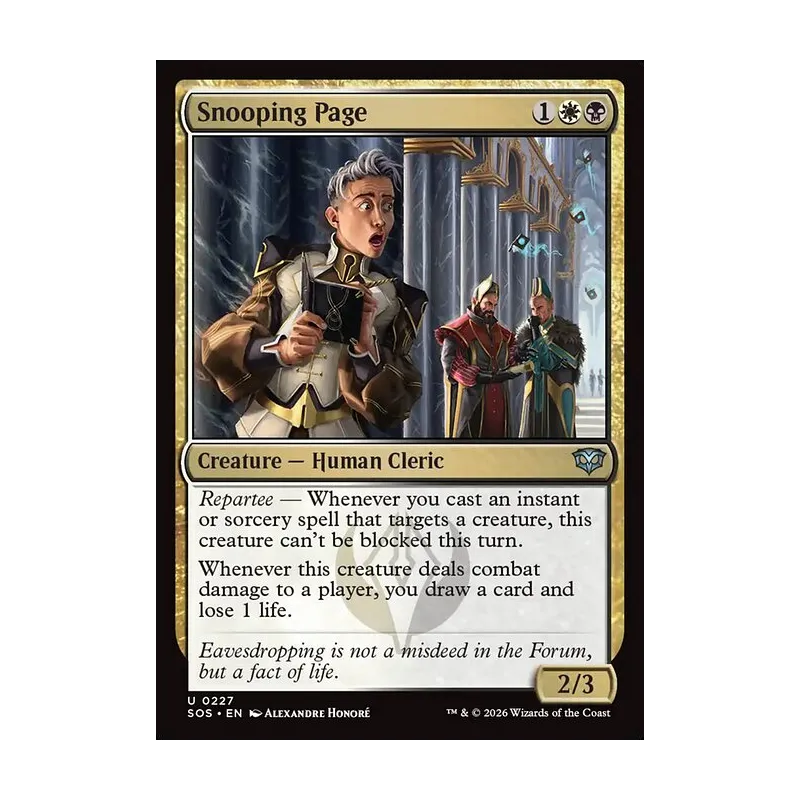 Snooping Page - Secrets of Strixhaven (Near Mint)