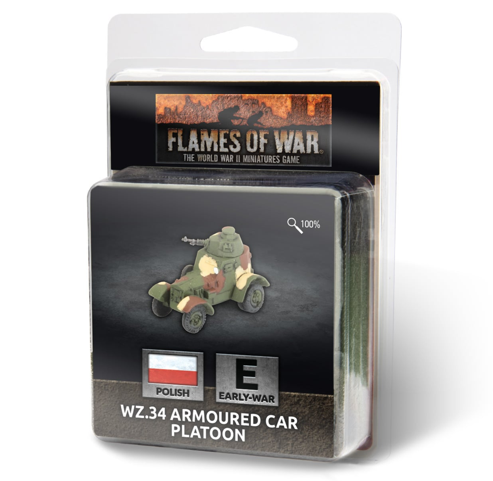Flames of War WW2: Polish - Wz.34 Armoured Car (Preorder)