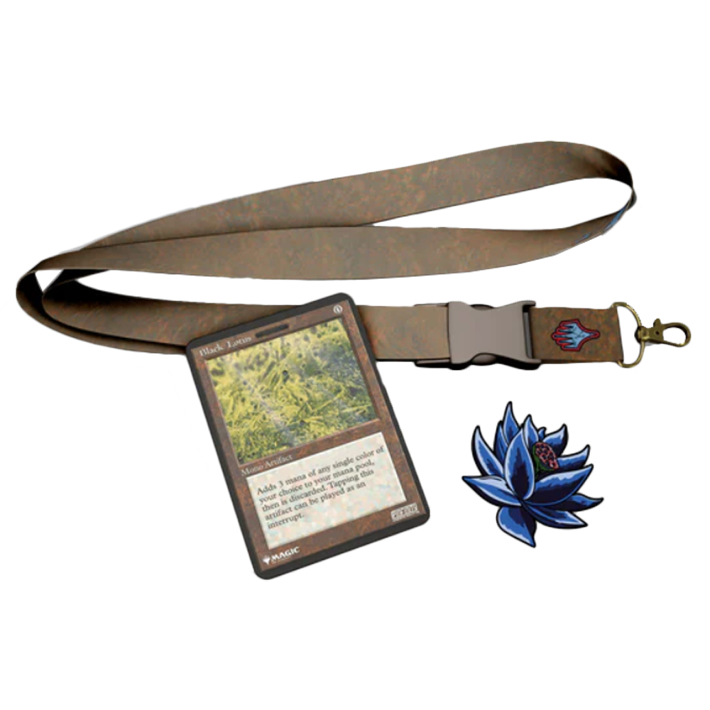 MtG Augmented Realty Pin & Lanyard Set: Black Lotus MtG Augmented Realty Pin & Lanyard Set: Black Lotus