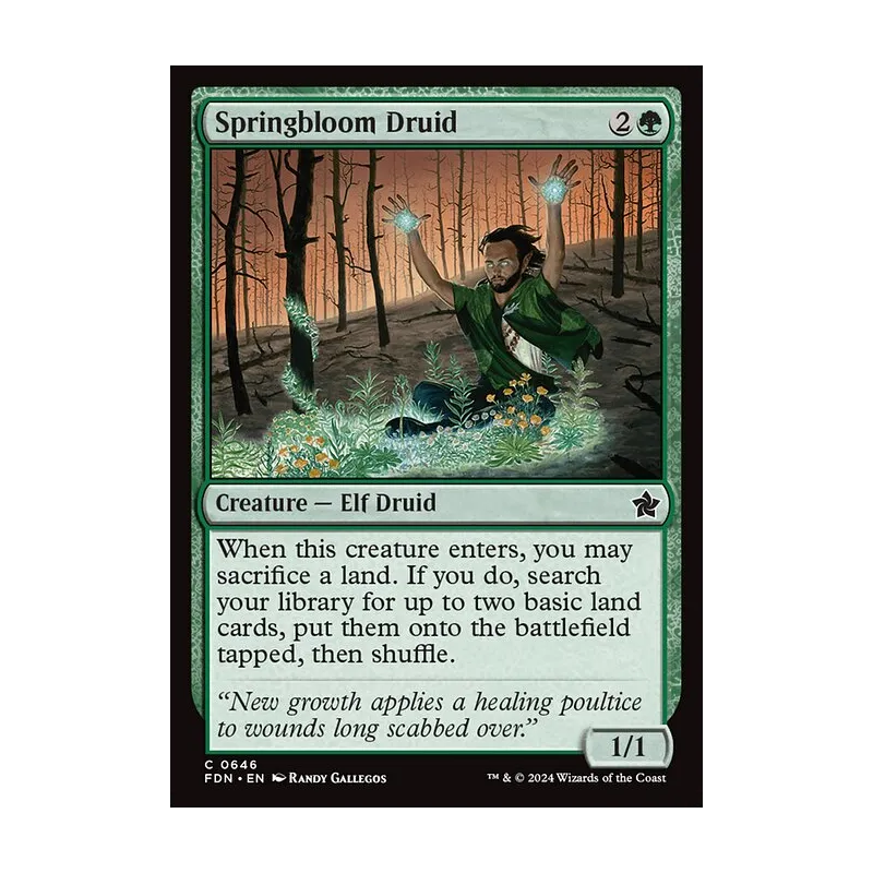 Springbloom Druid - Foundations (Near Mint)
