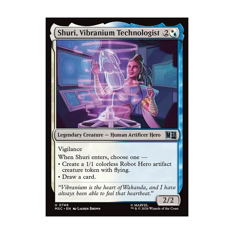 Shuri, Vibranium Technologist - Marvel Super Heroes Commander (Near Mint)