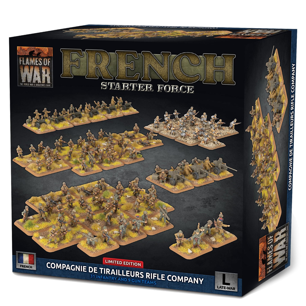 Flames of War WW2: French Starter Force - Compagnie de Tirailleurs Rifle Company (New Arrival)
