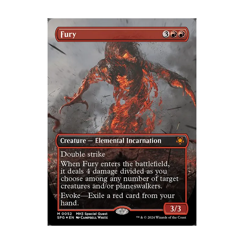 Fury (Borderless) (Textured Foil) - Special Guests (Foil Near Mint)