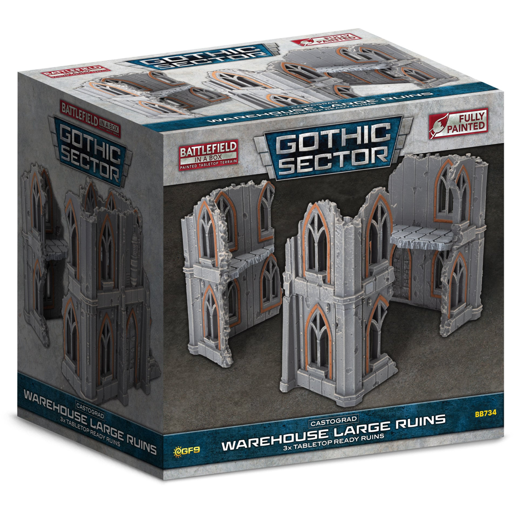Battlefield in a Box: Gothic Sector - Castograd Warehouse Large Ruins (Preorder)