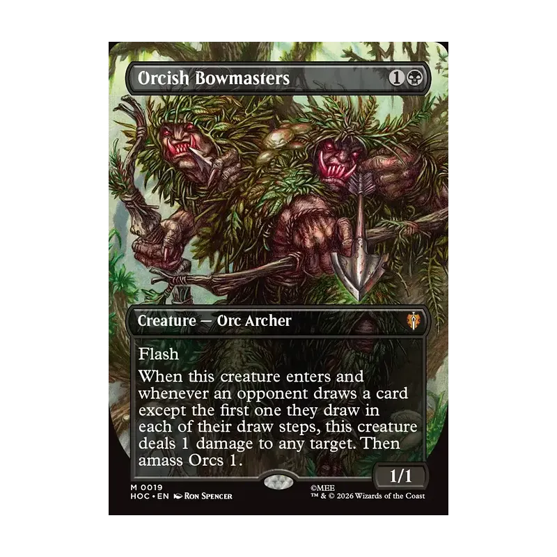 Orcish Bowmasters (Borderless) - The Hobbit Eternal (Near Mint)