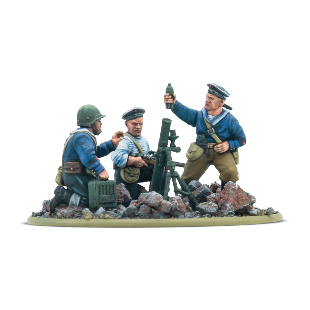 Bolt Action: Soviet Naval Brigade Medium Mortar Team (New Arrival)