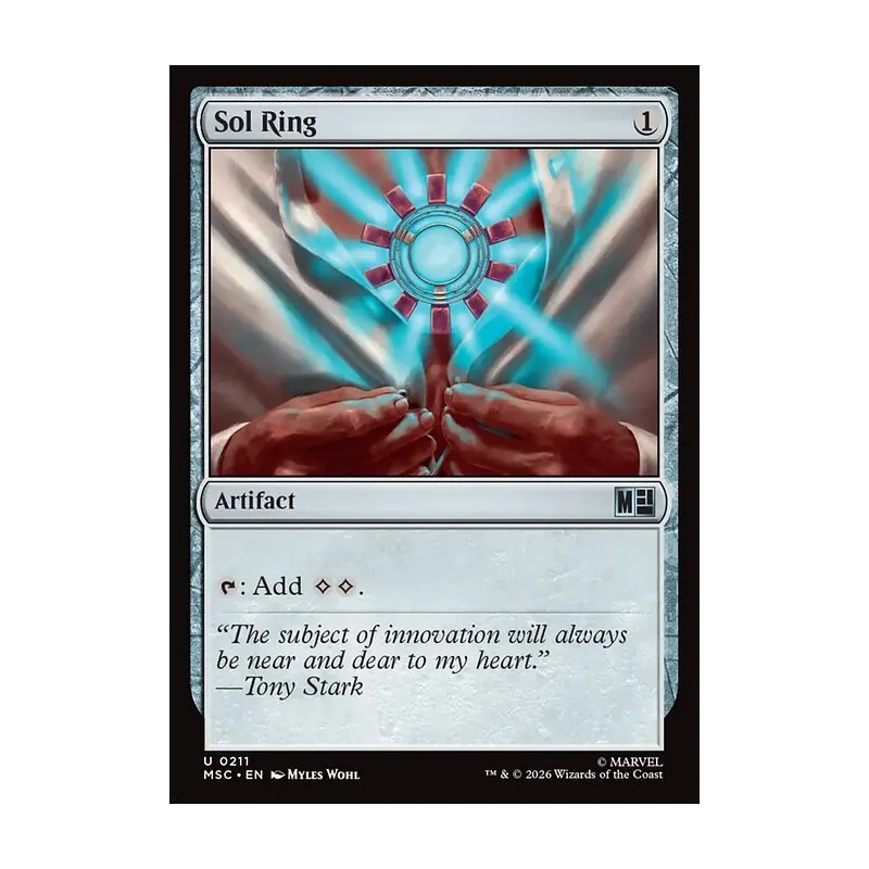 Sol Ring (0211) (Surge Foil) - Marvel Super Heroes Commander (Foil Near Mint)