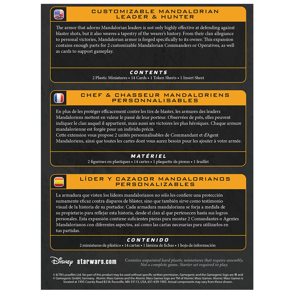Star Wars: Legion - Customizable Mandalorian Leader & Hunter (Preorder)