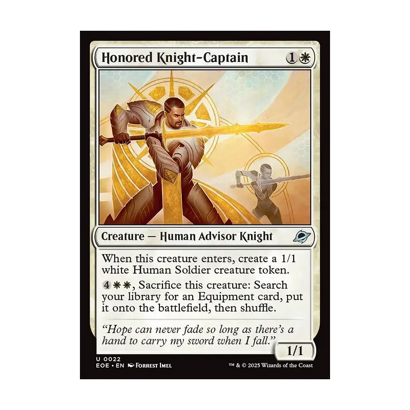 Honored Knight-Captain - Edge of Eternities (Near Mint)