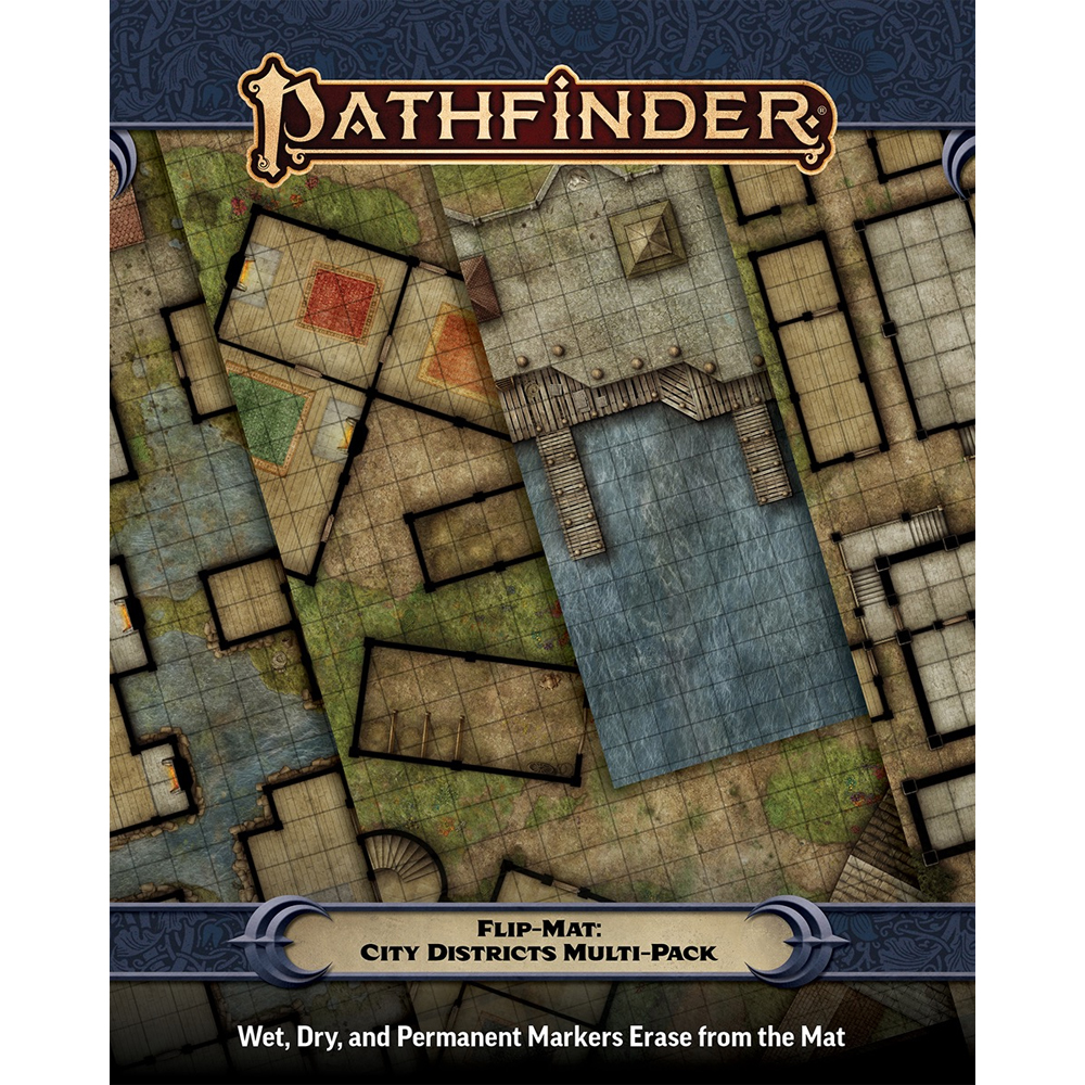 Pathfinder 2E RPG: Flip-Mat - City Districts Multi-Pack Pathfinder 2E RPG: Flip-Mat - City Districts Multi-Pack