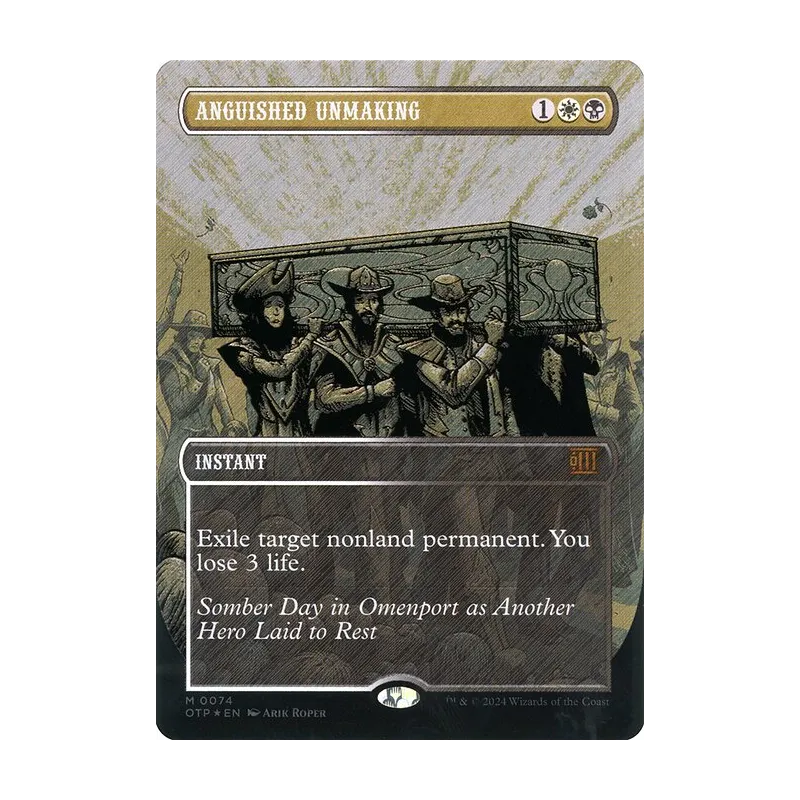 Anguished Unmaking (Textured Foil) - Breaking News (Foil Near Mint)