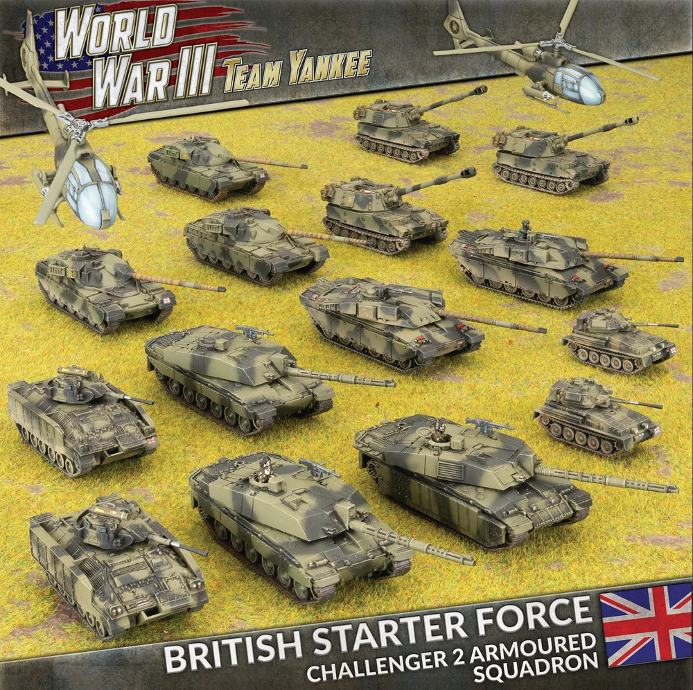 WWIII Team Yankee: British Starter Force - Challenger 2 Armoured Squadron (Preorder)