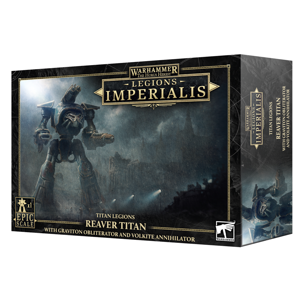 Legions Imperialis: Titan Legions - Reaver Titan with Graviton Obliterator & Volkite Annihilator (Preorder)