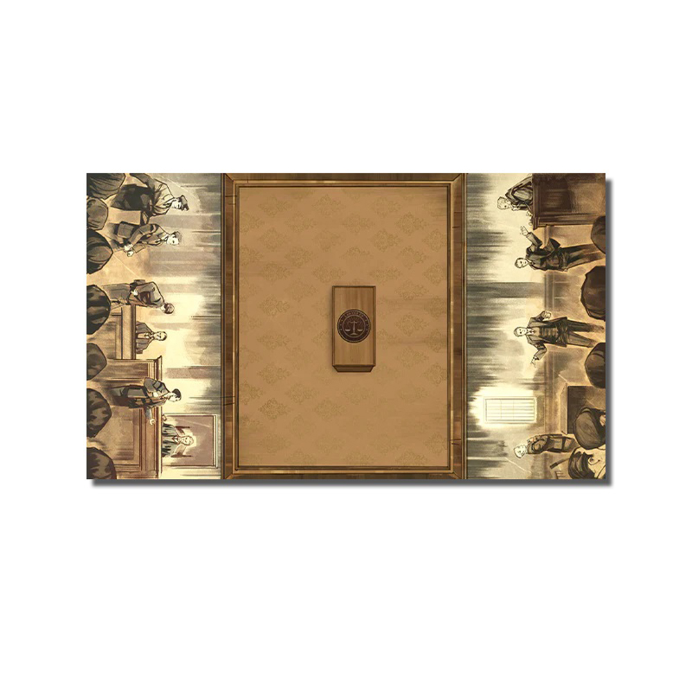 Lawyer Up Playmat: 1920's Courtroom Lawyer Up Playmat: 1920's Courtroom