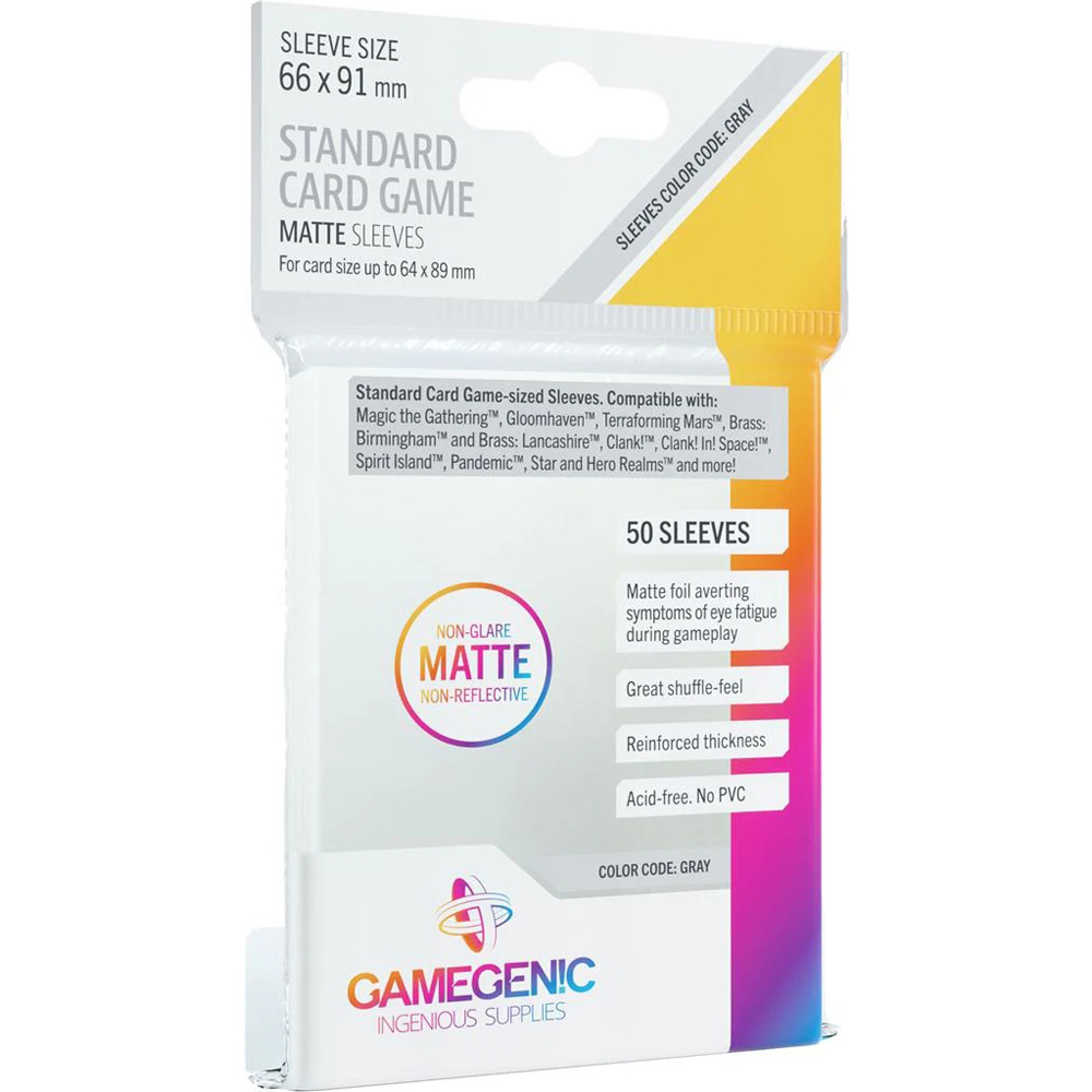 Gamegenic Matte Sleeves: Standard Card Game (50)