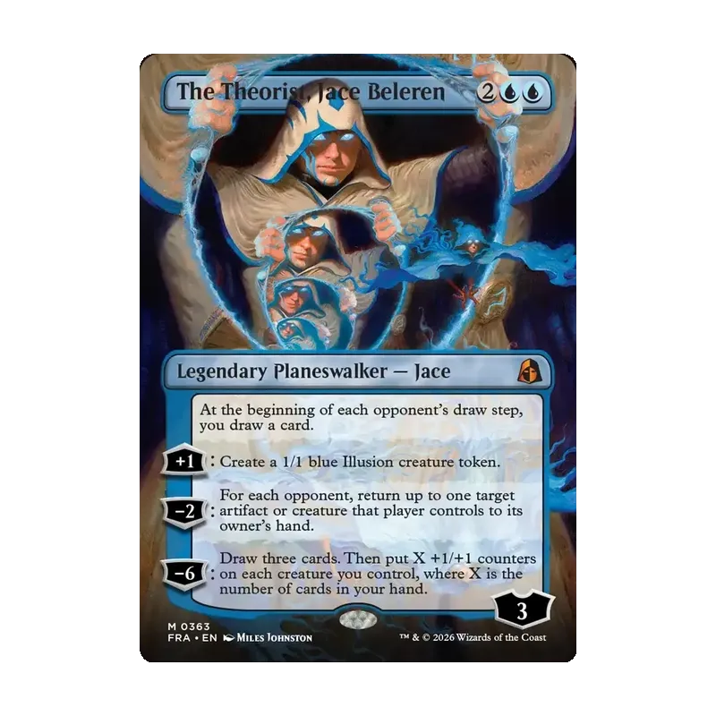 The Theorist, Jace Beleren (Borderless) (0363) - Reality Fracture (Near Mint)