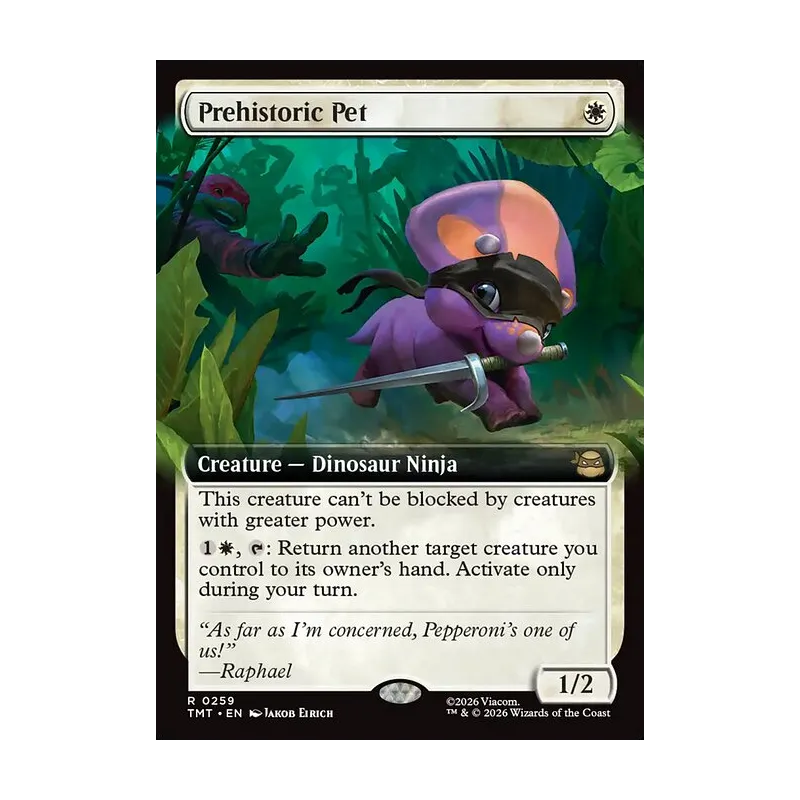 pet cards mtg Magic: the Gathering - Blood The Gathering Prehistoric Pet | Teenage Mutant