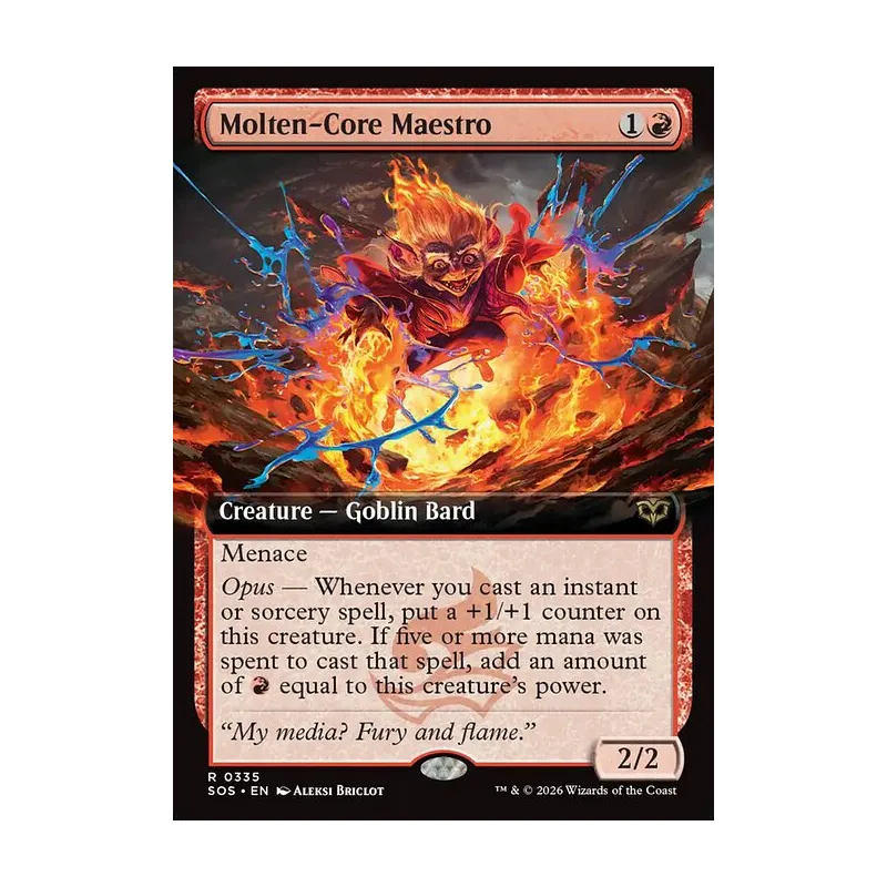 Molten-Core Maestro (Extended Art) - Secrets of Strixhaven (Near Mint)