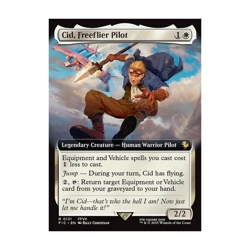 Cid, Freeflier Pilot (Extended Art) - Final Fantasy Commander (Near Mint)