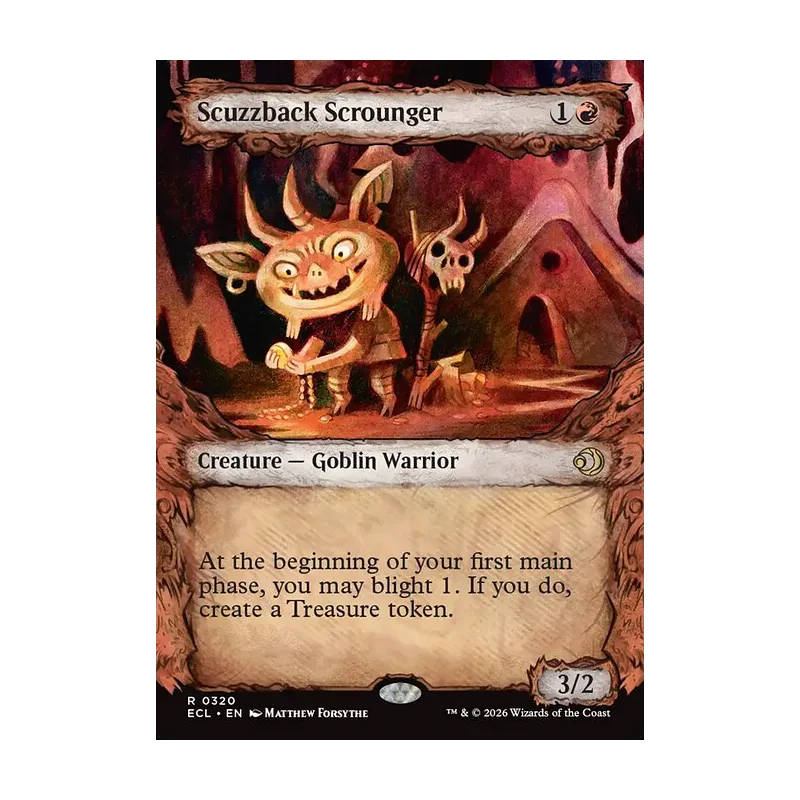 Scuzzback Scrounger (Showcase) - Lorwyn Eclipsed (Near Mint)