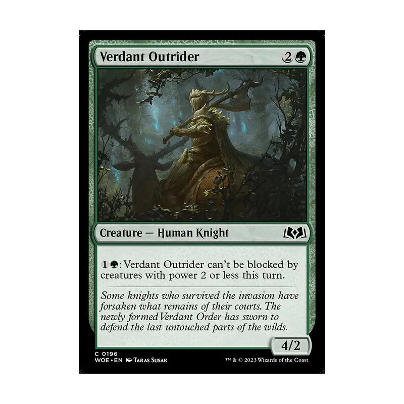 Verdant Outrider - Wilds of Eldraine (Near Mint)