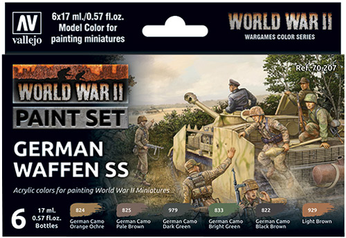 Vallejo Model Color Set: WWII - German Waffen SS
