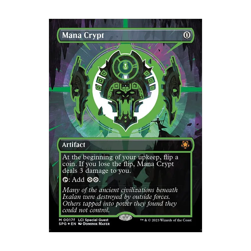 Mana Crypt (0017f) (Borderless) - Special Guests (Foil Near Mint)