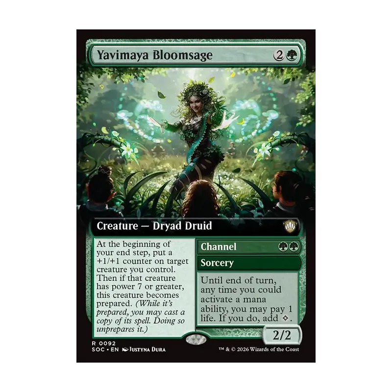 Yavimaya Bloomsage // Channel (Extended Art) - Secrets of Strixhaven Commander (Near Mint)