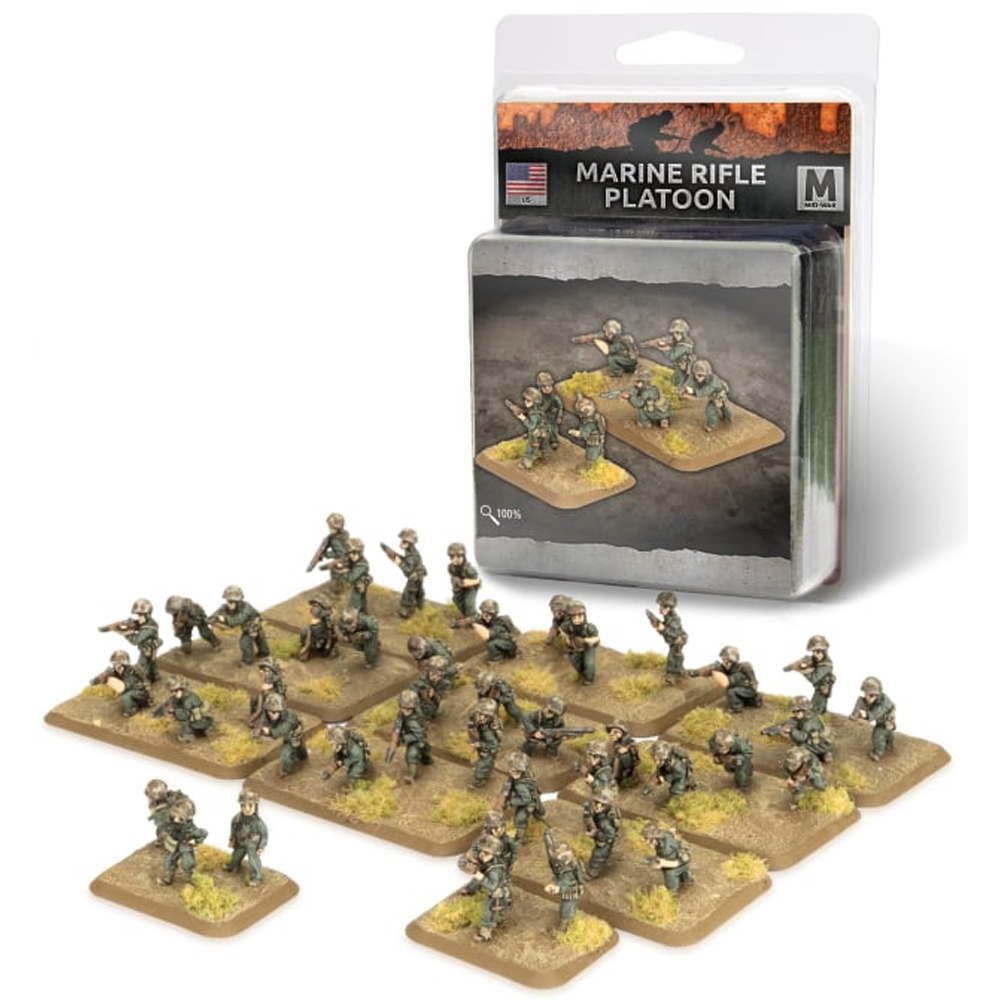 Flames of War WW2: American - Marine Rifle Platoon