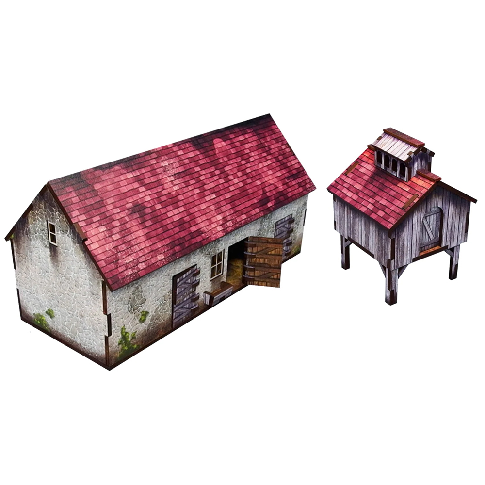 Bolt Action: Pre-painted WWII Normandy Stable with Dovecote