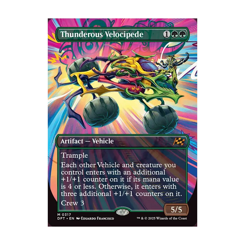 Thunderous Velocipede (Borderless) - Aetherdrift (Near Mint)