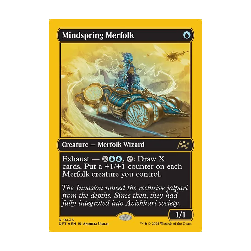 Mindspring Merfolk (First-Place Foil) - Aetherdrift (Foil Near Mint)
