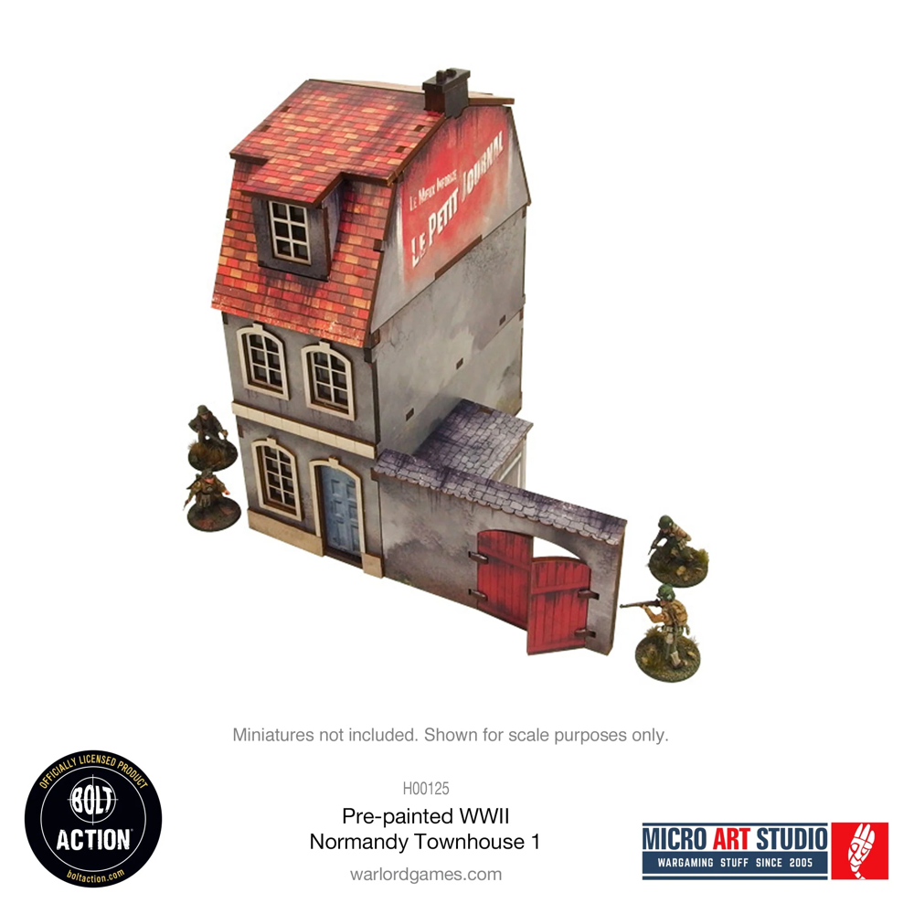 Bolt Action 3E: Pre-painted WW2 Normandy Townhouse 1 (Preorder)