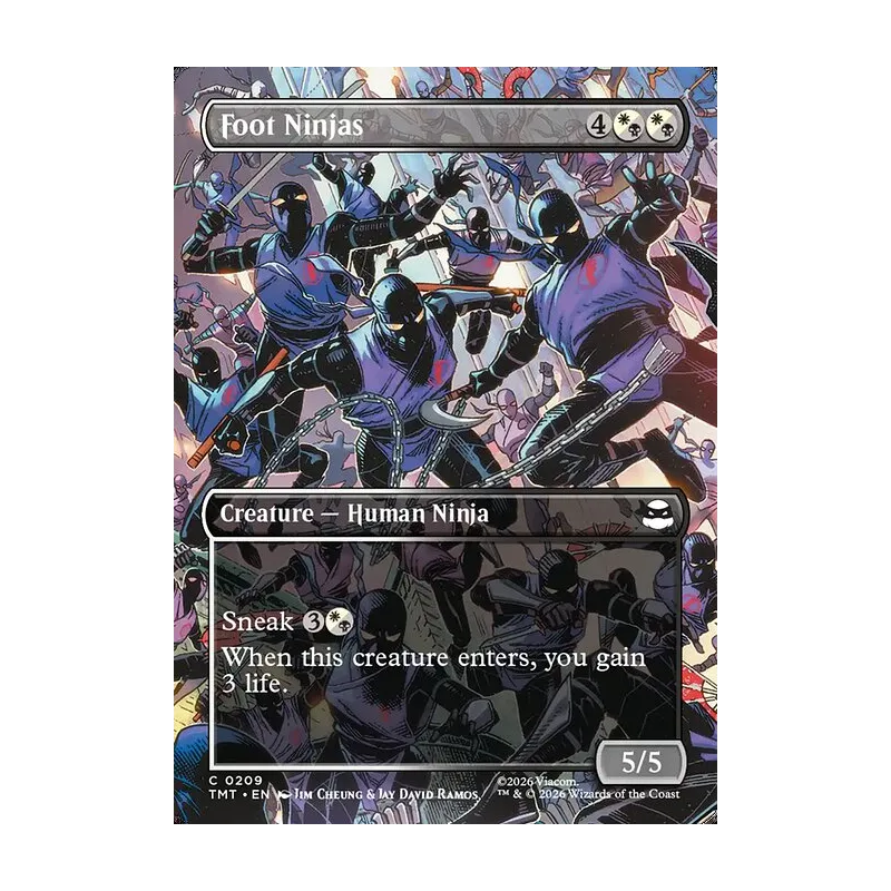 Foot Ninjas (Borderless) - Teenage Mutant Ninja Turtles (Near Mint)
