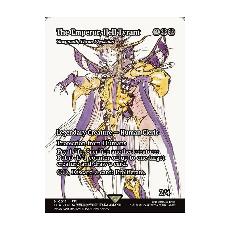 The Emperor, Hell Tyrant / Yawgmoth, Thran Physician (Showcase) - Final Fantasy: Through the Ages (Near Mint)