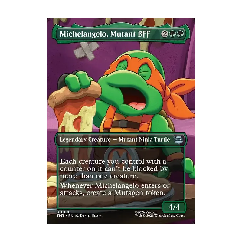 Michelangelo, Mutant BFF (Borderless) - Teenage Mutant Ninja Turtles (Near Mint)