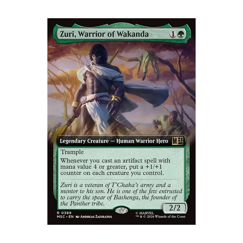 Zuri, Warrior of Wakanda (Extended Art) - Marvel Super Heroes Commander (Near Mint)