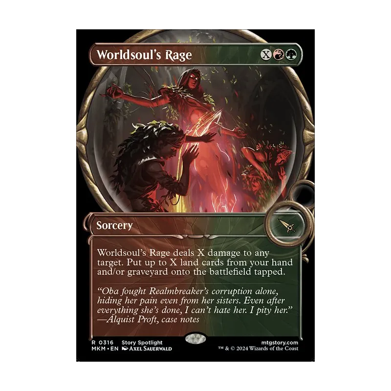 Worldsoul's Rage (Showcase) - Murders at Karlov Manor (Near Mint)