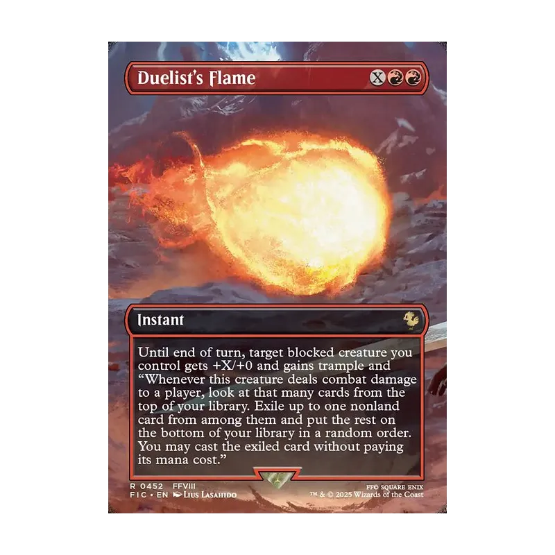 Duelist's Flame (Borderless) - Final Fantasy Commander (Near Mint)