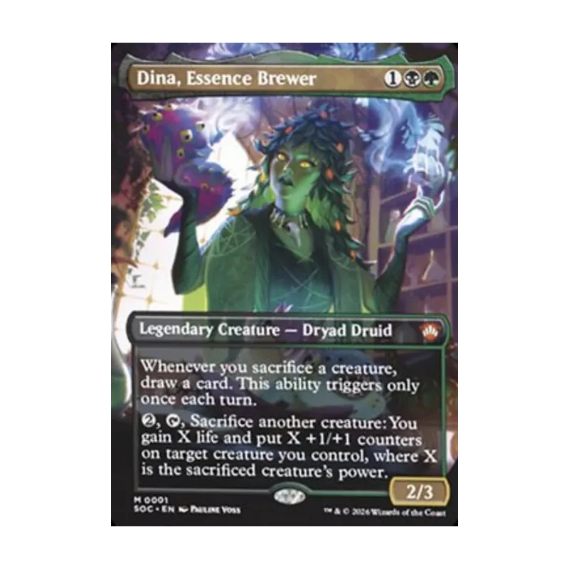 Dina, Essence Brewer (Borderless) - Secrets of Strixhaven Commander (Near Mint)