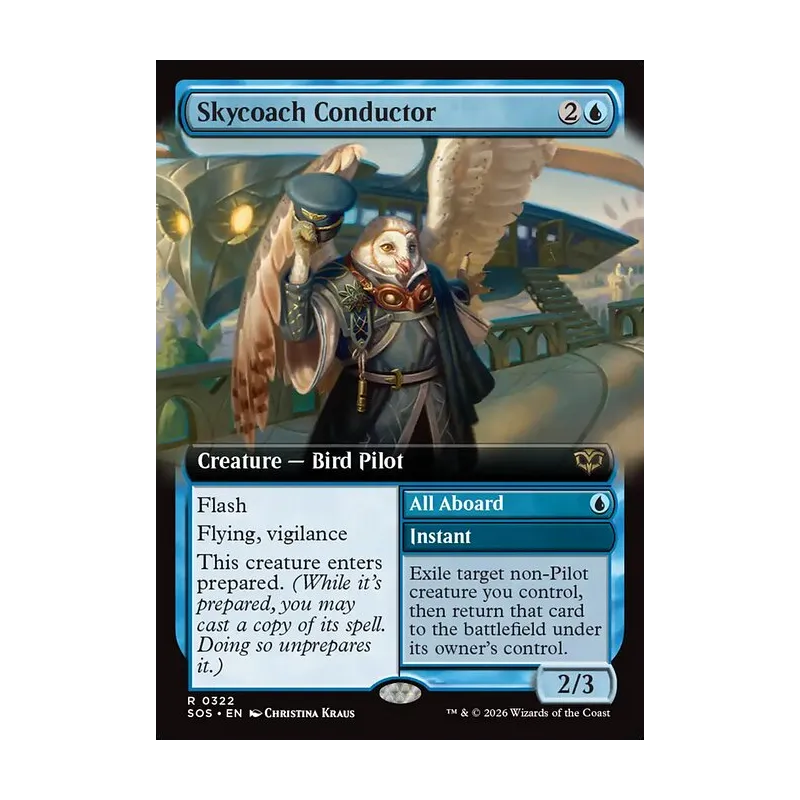Skycoach Conductor // All Aboard (Extended Art) - Secrets of Strixhaven (Near Mint)
