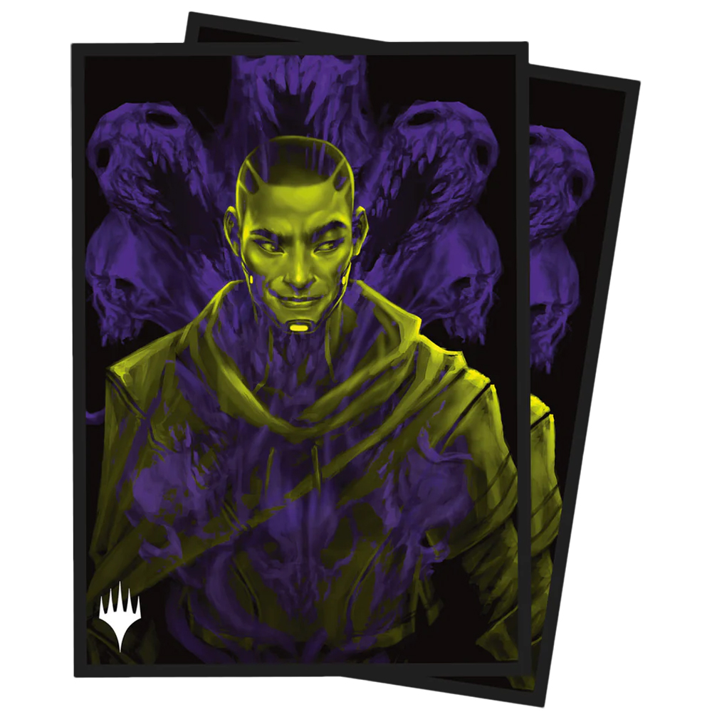 MtG Sleeves: Duskmourn - Kaito, Bane of Nightmares (Double Exposure Alt) (100) (Last Chance)
