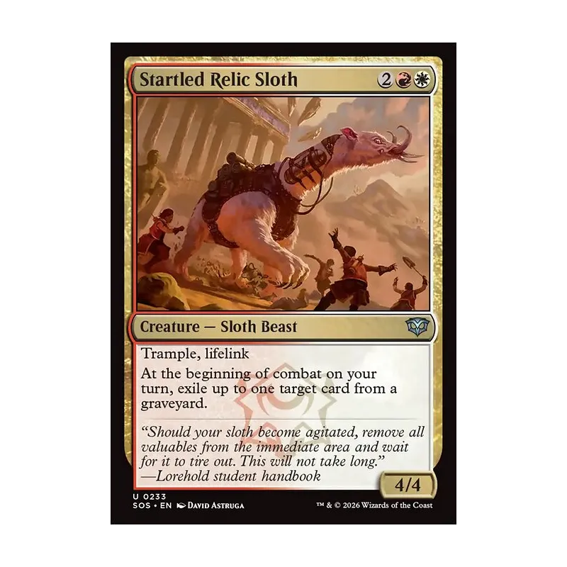 Startled Relic Sloth - Secrets of Strixhaven (Near Mint)