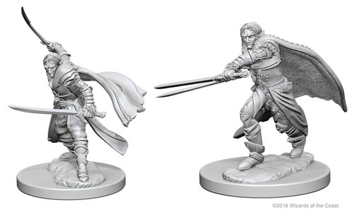 unpainted miniature figures