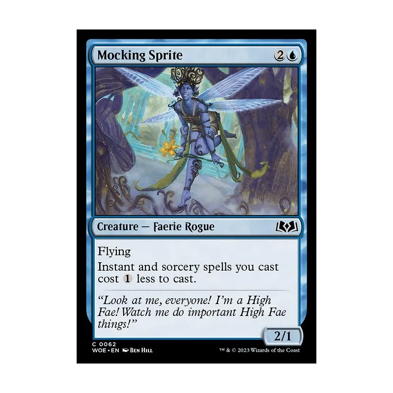 Mocking Sprite - Wilds of Eldraine (Near Mint)