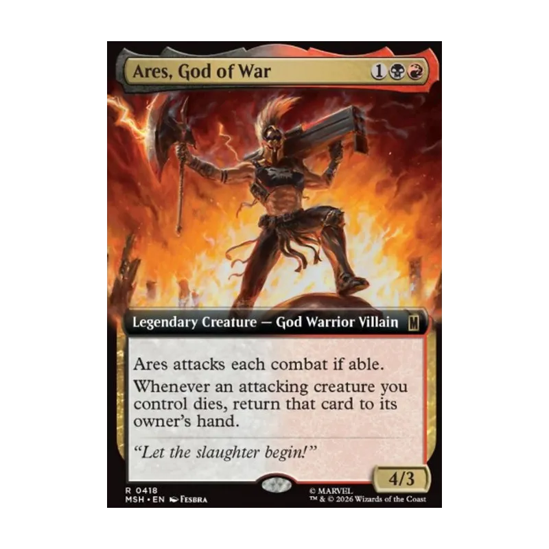 Ares, God of War (Extended Art) - Marvel Super Heroes (Near Mint)