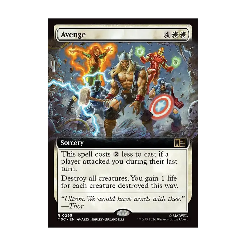 Avenge (Extended Art) - Marvel Super Heroes Commander (Near Mint)