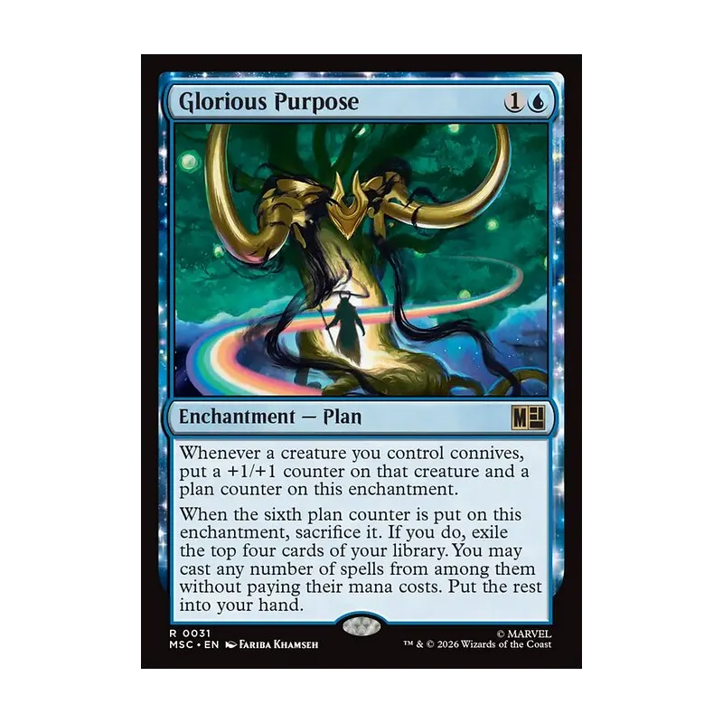 Glorious Purpose (Surge Foil) - Marvel Super Heroes Commander (Foil Near Mint)
