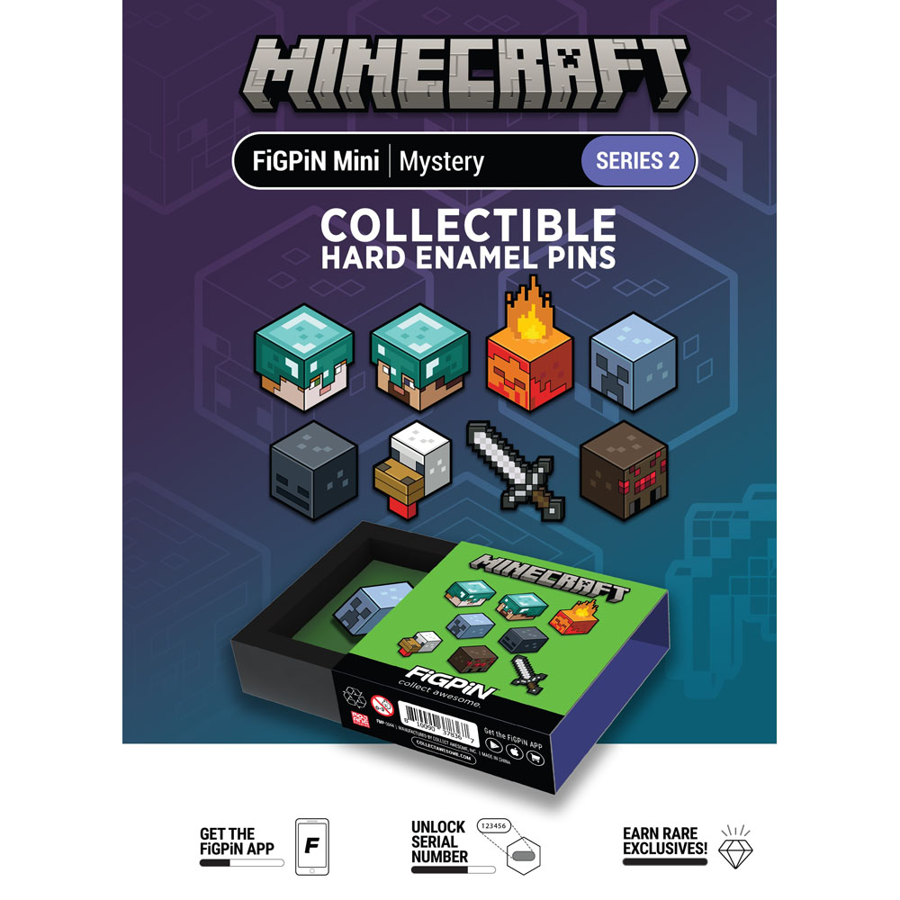 FiGPiN Mystery Mini Pins: Minecraft - Series 2
