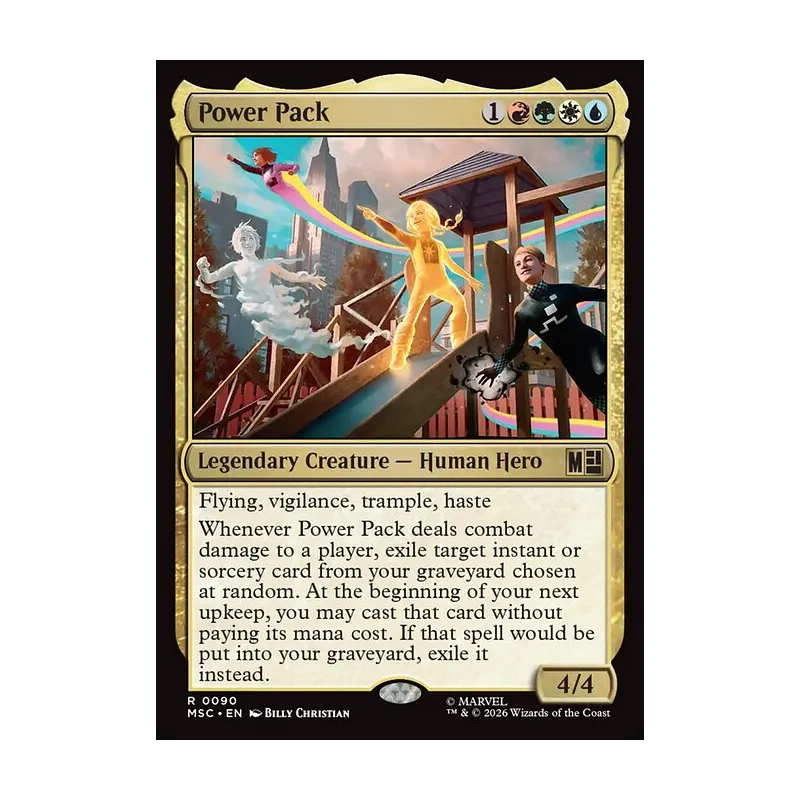 Power Pack (Surge Foil) - Marvel Super Heroes Commander (Foil Near Mint)